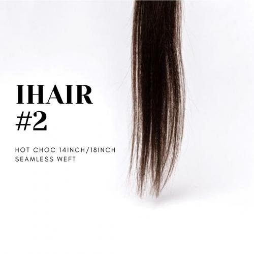 IHAIR #2 Hot Chocolate 18 Inch Seamless Weft SNH026A