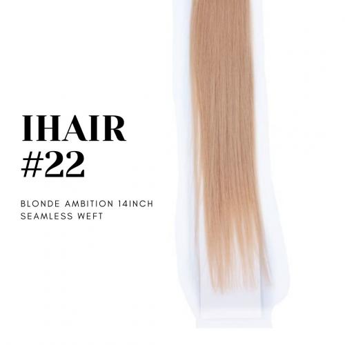 IHAIR #22 Blonde Ambition 18 Inch Seamless Weft SNH022A