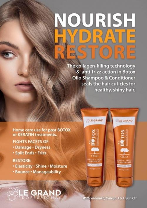 LE GRAND Botox Olio Keratin &amp; Argan Conditioner Suphate Free 280ml LG030