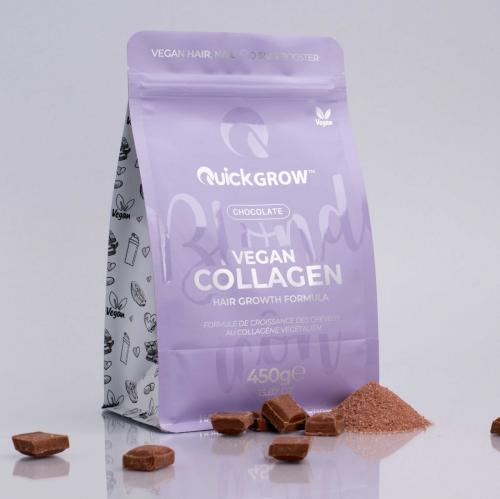 QUICK GROW VEGAN Collagen Hair Growth Formula CHOCOLATE 450g