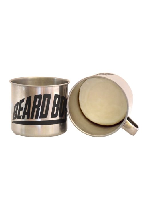 Beard Boys Silver Shaving Soap + Shaving Container