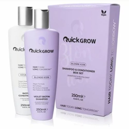 Quick Grow Combo Pack (Shampoo / Conditioner) Blonde Icon 500ml 